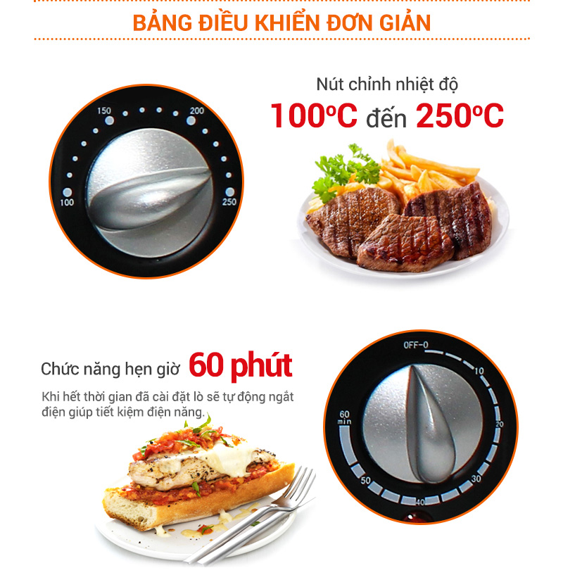 Lò Nướng Đa Năng COMET CM6516 (18 Lít) - Hàng Chính Hãng